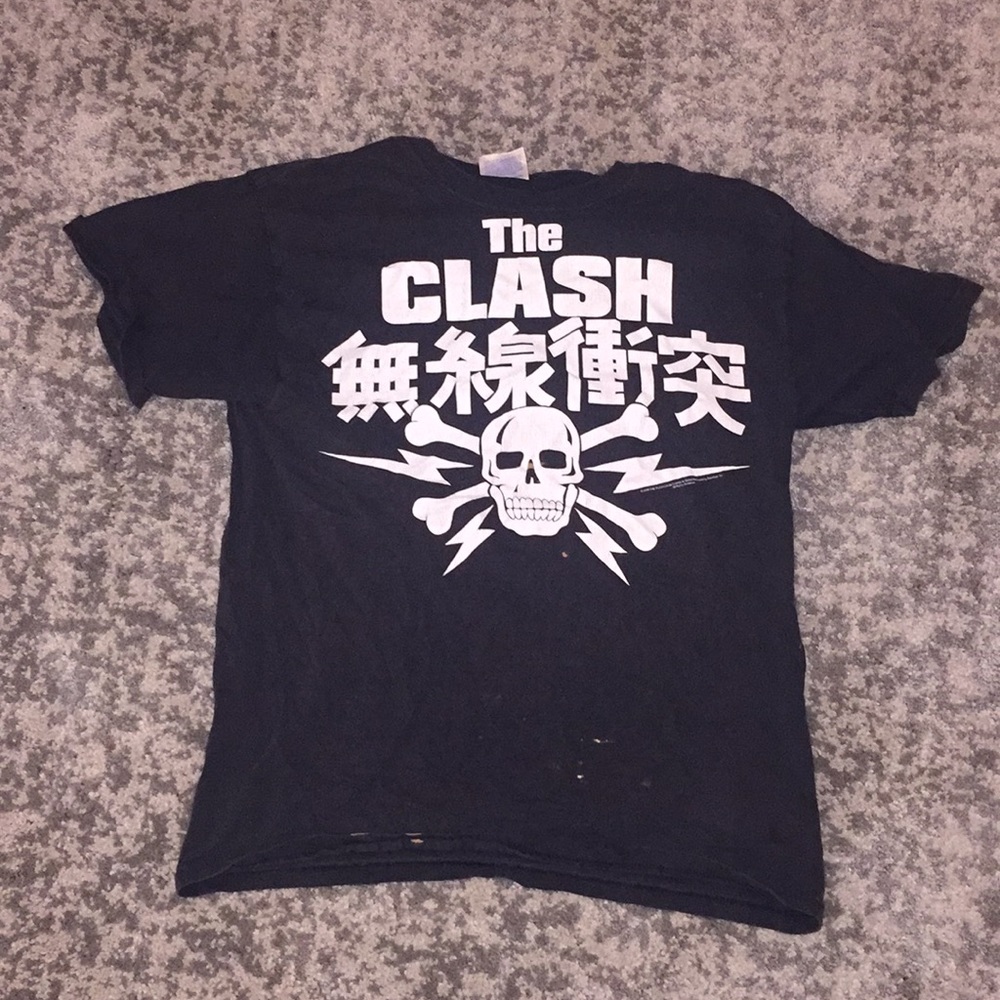 The Clash; Black skull T-shirt